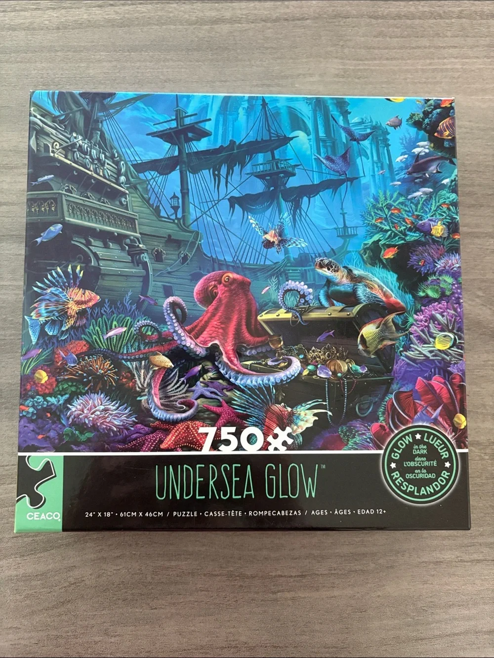 Undersea Glow 750-Piece Jigsaw Puzzle - Blue